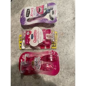 3 Pack Schick Quattro, Soliel, Extreme 3 Razors for Womens